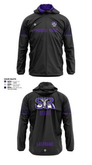 Windbreaker, Shadow Ridge MS Staff, Men's Soccer, Teamtime, Team time, sublimation, custom sports apparel, team uniforms, spirit wear, spiritwear, sports uniforms, custom shirts, team store, custom team store, fundraiser sports, apparel fundraiser