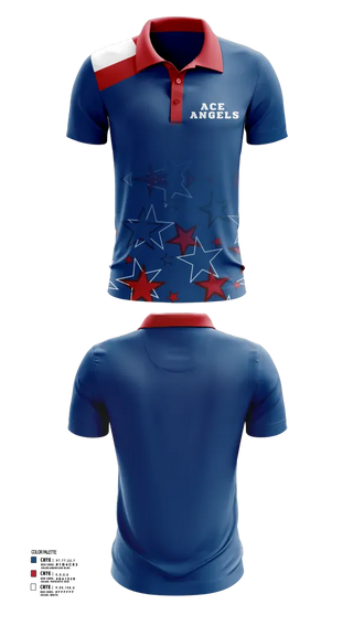 Short Sleeve Performance Polo, Ace Angels, Women's Volleyball, Teamtime, Team time, sublimation, custom sports apparel, team uniforms, spirit wear, spiritwear, sports uniforms, custom shirts, team store, custom team store, fundraiser sports, apparel fundraiser