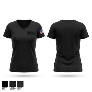 Womens Short Sleeve Vneck Shirt, Police High Risk Unit, Police, Teamtime, Team time, sublimation, custom sports apparel, team uniforms, spirit wear, spiritwear, sports uniforms, custom shirts, team store, custom team store, fundraiser sports, apparel fundraiser