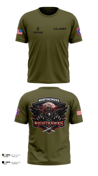 Old School Cotton Shirt, Northcross Recruiting Station, Army, Teamtime, Team time, sublimation, custom sports apparel, team uniforms, spirit wear, spiritwear, sports uniforms, custom shirts, team store, custom team store, fundraiser sports, apparel fundraiser