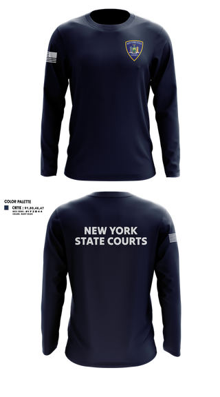 Long Sleeve Performance Shirt, NYS COURTS, Police, Teamtime, Team time, sublimation, custom sports apparel, team uniforms, spirit wear, spiritwear, sports uniforms, custom shirts, team store, custom team store, fundraiser sports, apparel fundraiser