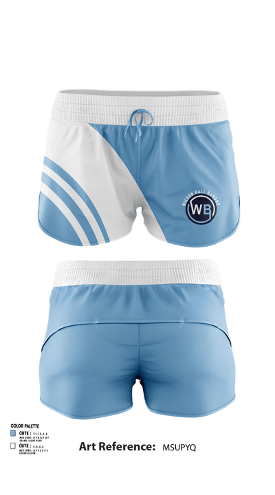 Wilson Hall Barons 71049334 Women's Shorts - 25