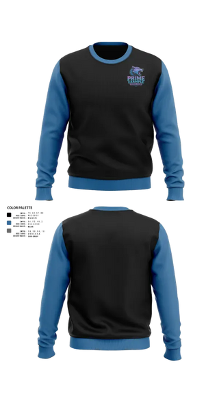 Crew Neck Sweatshirt, Prime example dance team, , Teamtime, Team time, sublimation, custom sports apparel, team uniforms, spirit wear, spiritwear, sports uniforms, custom shirts, team store, custom team store, fundraiser sports, apparel fundraiser