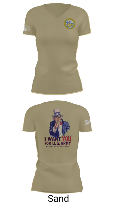 US Army I Want You 76454793 Women's Short Sleeve V-neck Shirt - 88