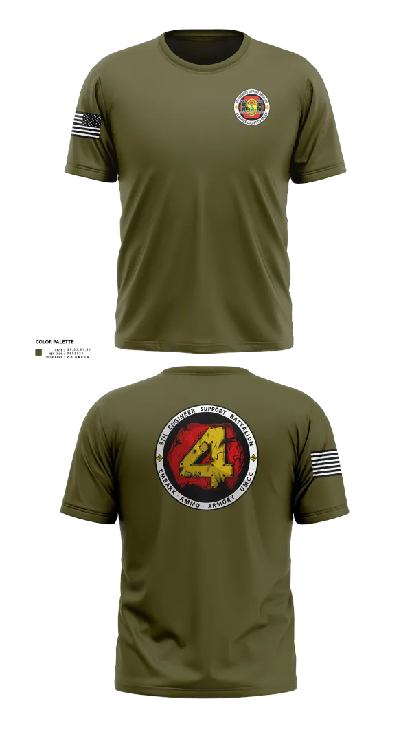 Short Sleeve Performance Shirt, 9th Engineer Support Battalion, Marines, Teamtime, Team time, sublimation, custom sports apparel, team uniforms, spirit wear, spiritwear, sports uniforms, custom shirts, team store, custom team store, fundraiser sports, apparel fundraiser