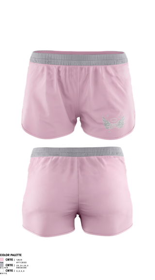 Womens Shorts, ACE Angel CHEER Elite, Cheer, Teamtime, Team time, sublimation, custom sports apparel, team uniforms, spirit wear, spiritwear, sports uniforms, custom shirts, team store, custom team store, fundraiser sports, apparel fundraiser