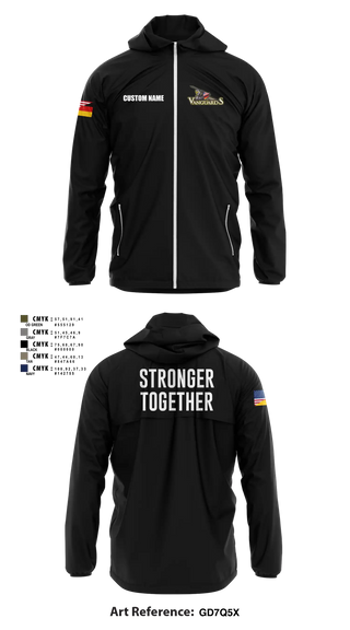 Windbreaker, U.S. Army Health Clinic Vilseck, Army, Teamtime, Team time, sublimation, custom sports apparel, team uniforms, spirit wear, spiritwear, sports uniforms, custom shirts, team store, custom team store, fundraiser sports, apparel fundraiser