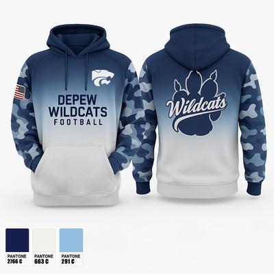 Depew Wildcats Football 71610222 Hoodie - 1