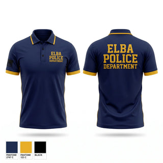 Short Sleeve Performance Polo, Elba Police Department, Police, Teamtime, Team time, sublimation, custom sports apparel, team uniforms, spirit wear, spiritwear, sports uniforms, custom shirts, team store, custom team store, fundraiser sports, apparel fundraiser