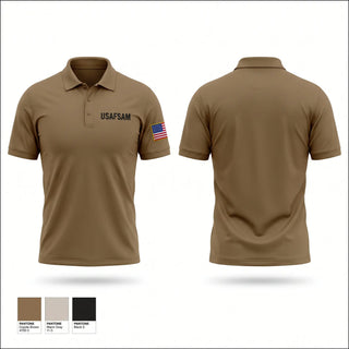 Short Sleeve Performance Polo, USAFSAM, Air Force, Teamtime, Team time, sublimation, custom sports apparel, team uniforms, spirit wear, spiritwear, sports uniforms, custom shirts, team store, custom team store, fundraiser sports, apparel fundraiser