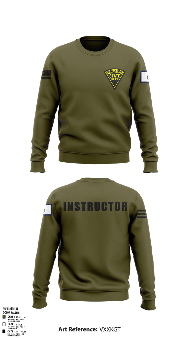 Crew Neck Sweatshirt, State Police, Police, Teamtime, Team time, sublimation, custom sports apparel, team uniforms, spirit wear, spiritwear, sports uniforms, custom shirts, team store, custom team store, fundraiser sports, apparel fundraiser