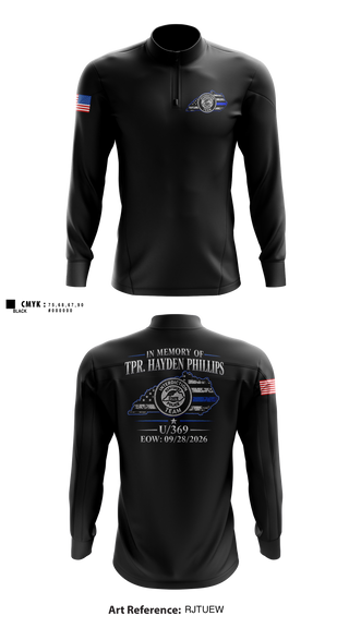 Quarter Zip Jacket, Kentucky State Police DESI, Police, Teamtime, Team time, sublimation, custom sports apparel, team uniforms, spirit wear, spiritwear, sports uniforms, custom shirts, team store, custom team store, fundraiser sports, apparel fundraiser