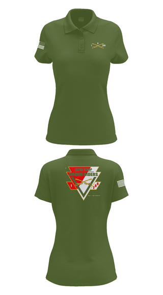 Womens Short Sleeve Performance Polo, A Troop, 1st squadron-299th Calvary Regiment, , Teamtime, Team time, sublimation, custom sports apparel, team uniforms, spirit wear, spiritwear, sports uniforms, custom shirts, team store, custom team store, fundraiser sports, apparel fundraiser
