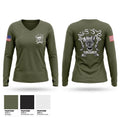 Firetown Women's Long Sleeve V-neck Shirt - 1