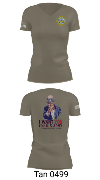Womens Short Sleeve Vneck Shirt, US Army I Want You, Army, Teamtime, Team time, sublimation, custom sports apparel, team uniforms, spirit wear, spiritwear, sports uniforms, custom shirts, team store, custom team store, fundraiser sports, apparel fundraiser