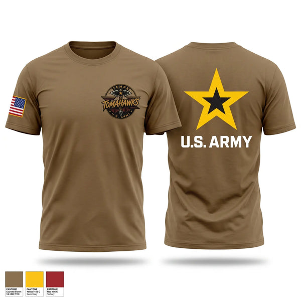 Old School Cotton Feel Shirt, TEMPE ARMY RECRUITING STATION, Army, Teamtime, Team time, sublimation, custom sports apparel, team uniforms, spirit wear, spiritwear, sports uniforms, custom shirts, team store, custom team store, fundraiser sports, apparel fundraiser