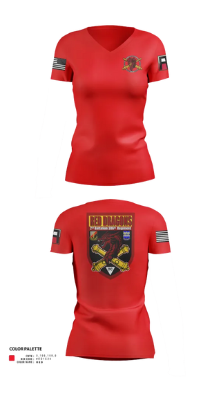 Womens Short Sleeve Vneck Shirt, 2-306th FAR, Army, Teamtime, Team time, sublimation, custom sports apparel, team uniforms, spirit wear, spiritwear, sports uniforms, custom shirts, team store, custom team store, fundraiser sports, apparel fundraiser