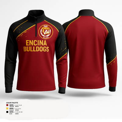 Encina Bulldogs 13200611 Quarter Zip Jacket - 1