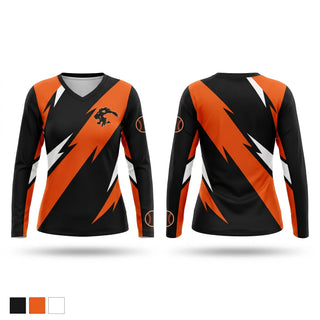 Womens Long Sleeve Vneck Shirt, Eureka Lady Lions Softball, Softball, Teamtime, Team time, sublimation, custom sports apparel, team uniforms, spirit wear, spiritwear, sports uniforms, custom shirts, team store, custom team store, fundraiser sports, apparel fundraiser