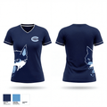 Clarksburg High School 73944874 Women's Short Sleeve V-neck Shirt - 2