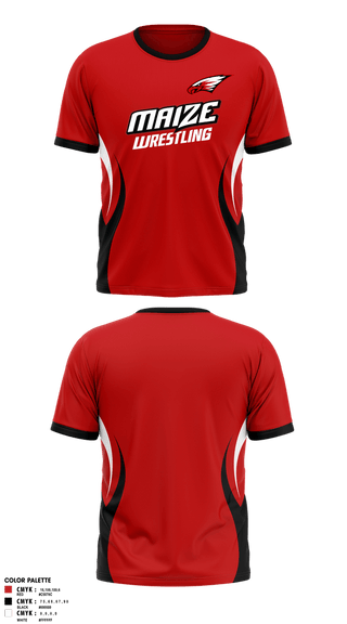 Short Sleeve Performance Shirt, Maize, Wrestling, Teamtime, Team time, sublimation, custom sports apparel, team uniforms, spirit wear, spiritwear, sports uniforms, custom shirts, team store, custom team store, fundraiser sports, apparel fundraiser