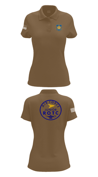 Womens Short Sleeve Performance Polo, 61st Eagle Squadron, Air Force, Teamtime, Team time, sublimation, custom sports apparel, team uniforms, spirit wear, spiritwear, sports uniforms, custom shirts, team store, custom team store, fundraiser sports, apparel fundraiser