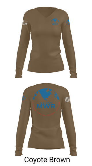 Womens Long Sleeve Vneck Shirt, FAMILY AND MORALE, WELFARE AND RECREATION, , Teamtime, Team time, sublimation, custom sports apparel, team uniforms, spirit wear, spiritwear, sports uniforms, custom shirts, team store, custom team store, fundraiser sports, apparel fundraiser