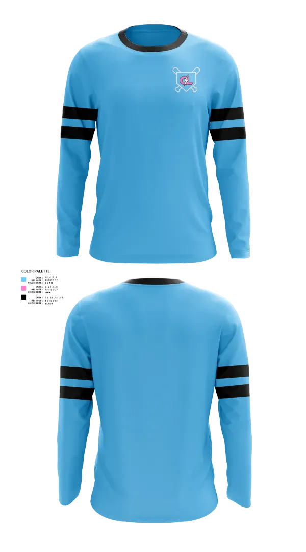 Long Sleeve Performance Shirt, Carolina lightning, Baseball, Teamtime, Team time, sublimation, custom sports apparel, team uniforms, spirit wear, spiritwear, sports uniforms, custom shirts, team store, custom team store, fundraiser sports, apparel fundraiser