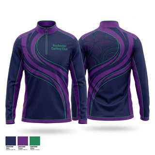 Quarter Zip Jacket, Rochester Curling Club, Spirit Store, Teamtime, Team time, sublimation, custom sports apparel, team uniforms, spirit wear, spiritwear, sports uniforms, custom shirts, team store, custom team store, fundraiser sports, apparel fundraiser