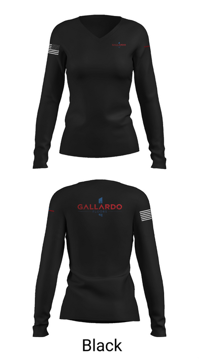 Gallardo Floor’s 5425578 Women's Long Sleeve V-neck Shirt - 37