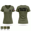 Hallowell Police Department Women's Short Sleeve V-neck Shirt - 1