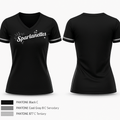 Shade Spartanettes (not cheer we are dance team) 16028703 Women's Short Sleeve V-neck Shirt - 1