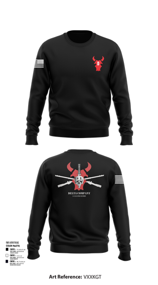 Crew Neck Sweatshirt, D Co 1-133 IN, , Teamtime, Team time, sublimation, custom sports apparel, team uniforms, spirit wear, spiritwear, sports uniforms, custom shirts, team store, custom team store, fundraiser sports, apparel fundraiser