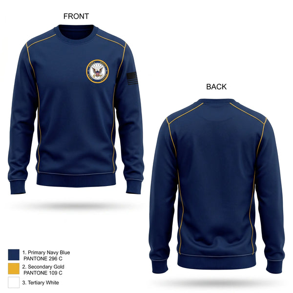 Crew Neck Sweatshirt, DELTA FORCE MARINE CADETS, Marines, Teamtime, Team time, sublimation, custom sports apparel, team uniforms, spirit wear, spiritwear, sports uniforms, custom shirts, team store, custom team store, fundraiser sports, apparel fundraiser