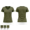 BTR PCADS Aerial Firefighting Women's Short Sleeve V-neck Shirt - 1
