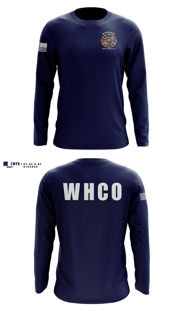 Long Sleeve Performance Shirt, Wyndmoor Hose Company #1, Fire Department, Teamtime, Team time, sublimation, custom sports apparel, team uniforms, spirit wear, spiritwear, sports uniforms, custom shirts, team store, custom team store, fundraiser sports, apparel fundraiser