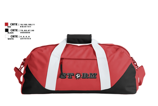 Duffle Bag, Storm, Women's Soccer, Teamtime, Team time, sublimation, custom sports apparel, team uniforms, spirit wear, spiritwear, sports uniforms, custom shirts, team store, custom team store, fundraiser sports, apparel fundraiser