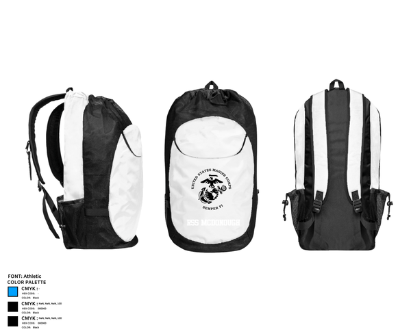 Gear Bag, RSS MCDONOUGH, Marines, Teamtime, Team time, sublimation, custom sports apparel, team uniforms, spirit wear, spiritwear, sports uniforms, custom shirts, team store, custom team store, fundraiser sports, apparel fundraiser