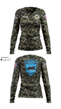 C Co 2-47 197th Infantry Brigade 20243468 Women's Long Sleeve V-neck Shirt - 21