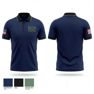 Short Sleeve Performance Polo, Milton Police Department, Police, Teamtime, Team time, sublimation, custom sports apparel, team uniforms, spirit wear, spiritwear, sports uniforms, custom shirts, team store, custom team store, fundraiser sports, apparel fundraiser
