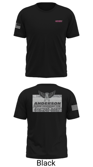 Old School Cotton Feel Shirt, Anderson Floor Covering, , Teamtime, Team time, sublimation, custom sports apparel, team uniforms, spirit wear, spiritwear, sports uniforms, custom shirts, team store, custom team store, fundraiser sports, apparel fundraiser