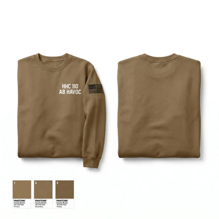 Crew Neck Sweatshirt, HHC 1-10 AB HAVOC, Army, Teamtime, Team time, sublimation, custom sports apparel, team uniforms, spirit wear, spiritwear, sports uniforms, custom shirts, team store, custom team store, fundraiser sports, apparel fundraiser