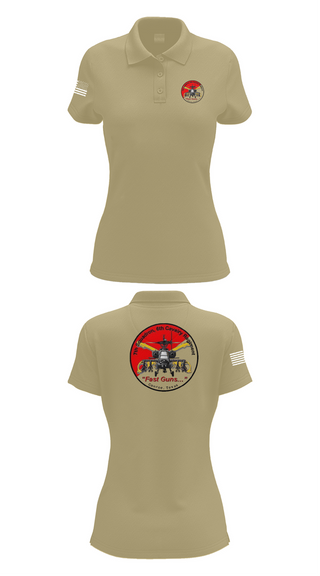 Womens Short Sleeve Performance Polo, 7th Squadron, Sixth Cavalry Regiment, , Teamtime, Team time, sublimation, custom sports apparel, team uniforms, spirit wear, spiritwear, sports uniforms, custom shirts, team store, custom team store, fundraiser sports, apparel fundraiser