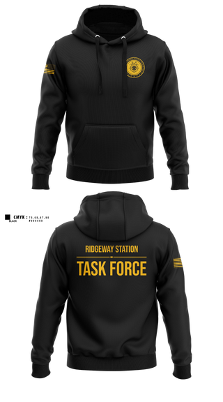 Hoodie, Ridgeway Station Task Force, Police, Teamtime, Team time, sublimation, custom sports apparel, team uniforms, spirit wear, spiritwear, sports uniforms, custom shirts, team store, custom team store, fundraiser sports, apparel fundraiser