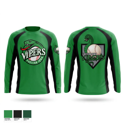 Eastern Iowa Vipers Long Sleeve Performance Shirt - 1