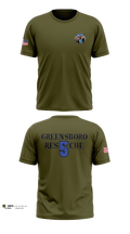 Greensboro Fire Department Rescue 5 92671362 Short Sleeve Performance Shirt - 1