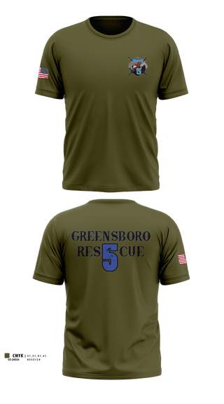 Old School Cotton Feel Shirt, Greensboro Fire Department Rescue 5, Fire Department, Teamtime, Team time, sublimation, custom sports apparel, team uniforms, spirit wear, spiritwear, sports uniforms, custom shirts, team store, custom team store, fundraiser sports, apparel fundraiser