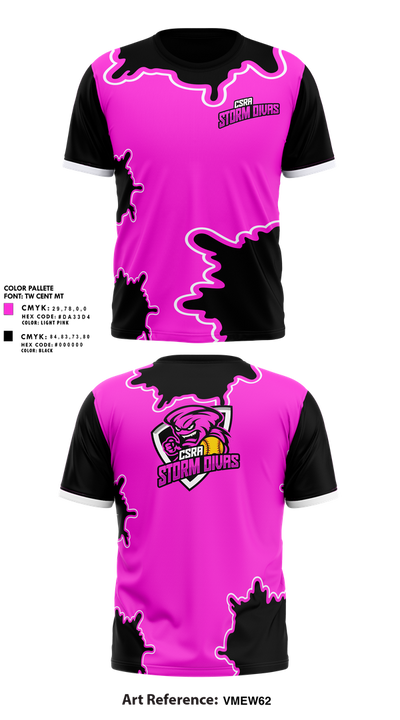 CSRA storm divas 95544790 Short Sleeve Performance Shirt - 1