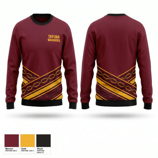 Crew Neck Sweatshirt, TAFUNA WARRIORS, , Teamtime, Team time, sublimation, custom sports apparel, team uniforms, spirit wear, spiritwear, sports uniforms, custom shirts, team store, custom team store, fundraiser sports, apparel fundraiser