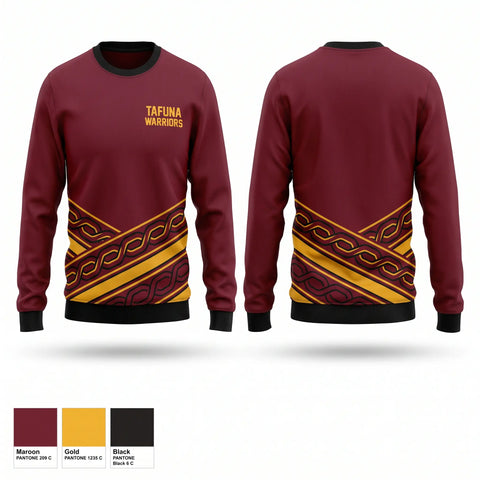 Crew Neck Sweatshirt, TAFUNA WARRIORS, , Teamtime, Team time, sublimation, custom sports apparel, team uniforms, spirit wear, spiritwear, sports uniforms, custom shirts, team store, custom team store, fundraiser sports, apparel fundraiser